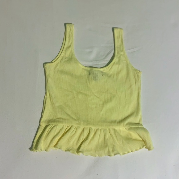 Yellow Ruffle Crop Top - Picture 2 of 2